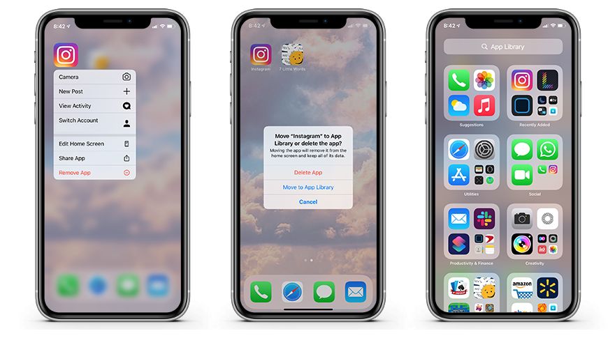 .how to delete a hidden app on the iphone