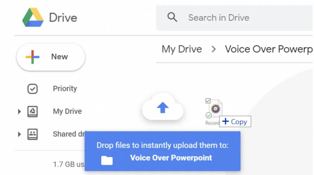 how to do a voiceover on google slides